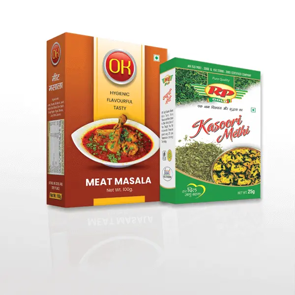 masala spices packing box in 3ply 5ply sbs duplex board manufacturer company