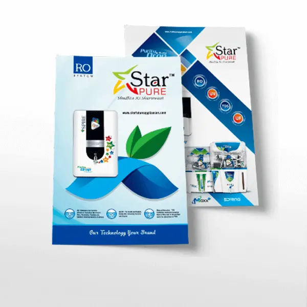 ro water purifier leaflet flyer printing manufacturer in india delhi ncr